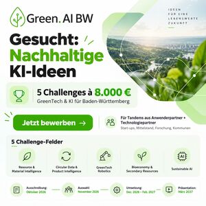 Ausschreibung für die Green.AI Innovation Challenges