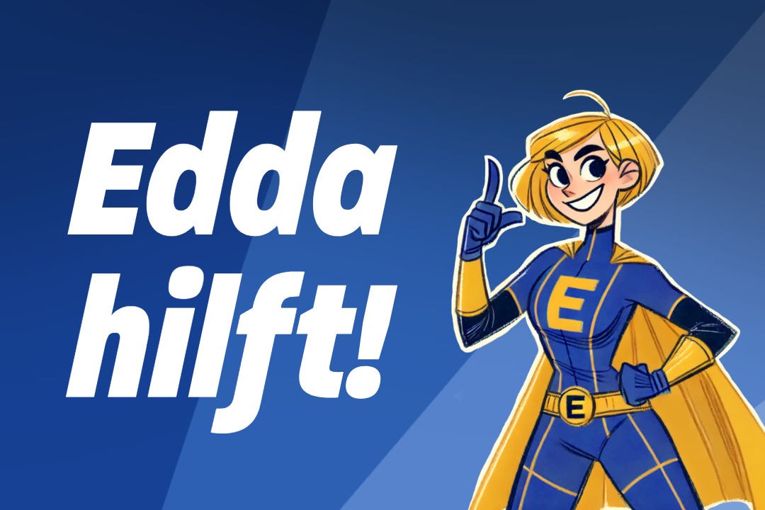 Logo von Edda hilft, dem Fördermittelfinder des EDIH-AICS